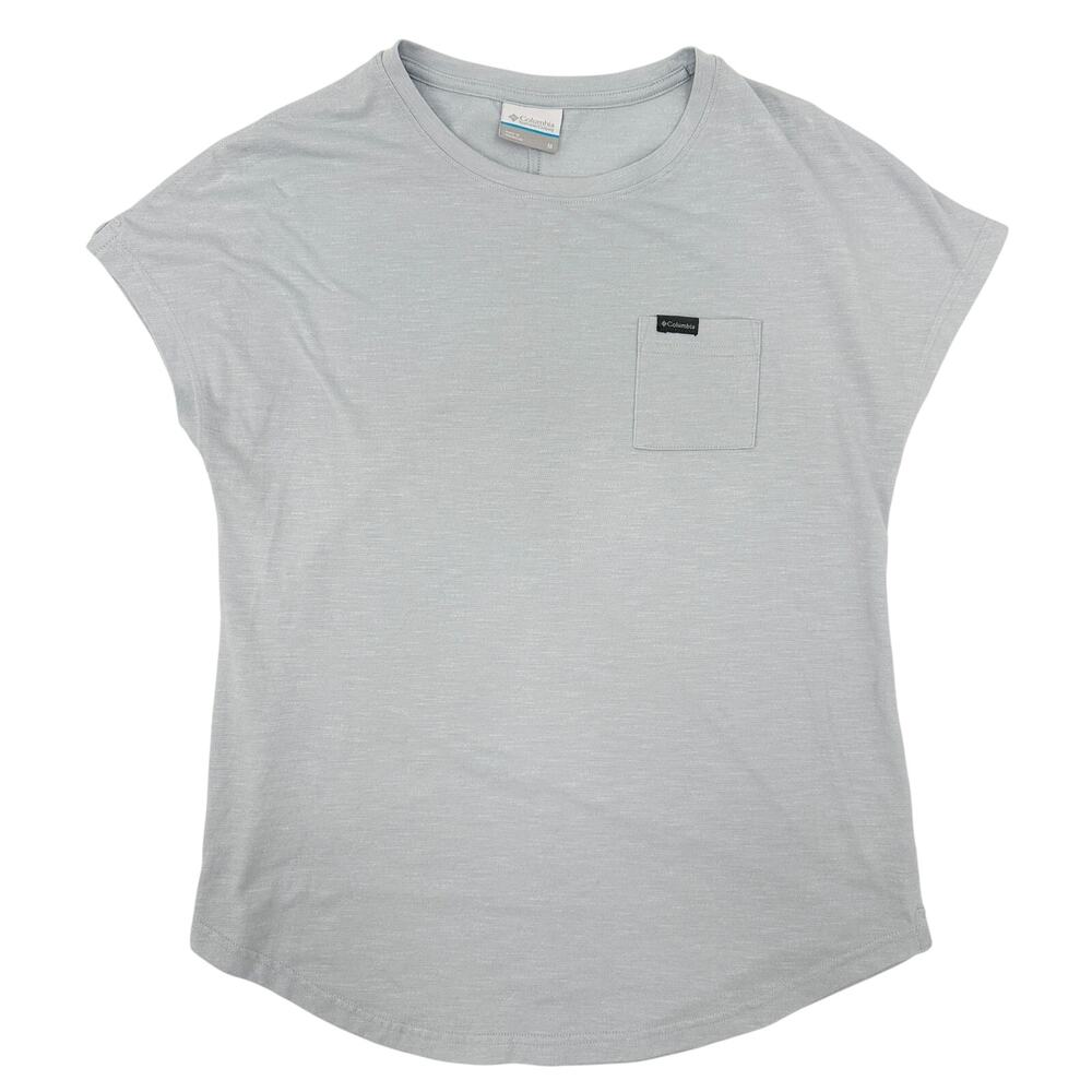 Columbia light blue Tee shirt top women's MEDIUM